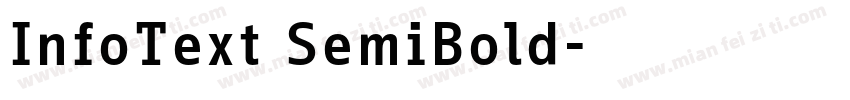 InfoText SemiBold字体转换